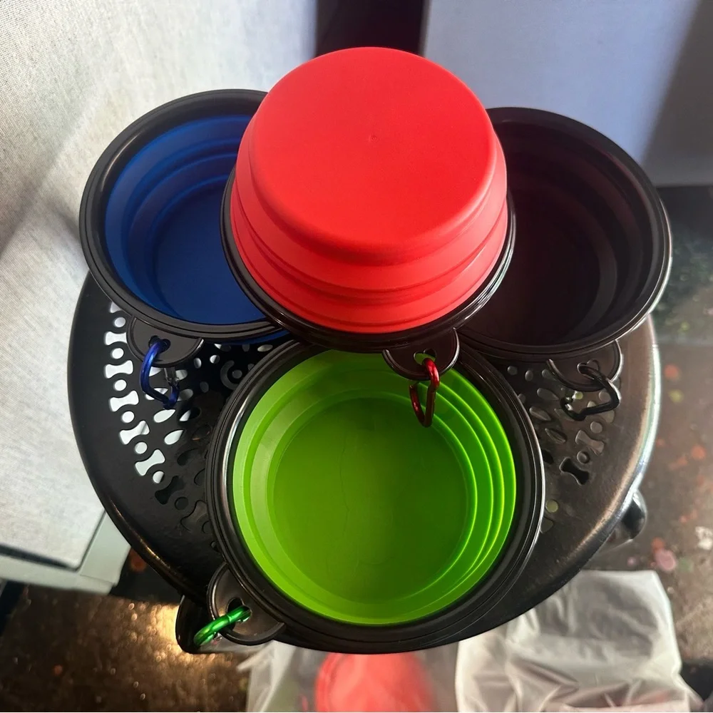 Abstract Color dog bowls